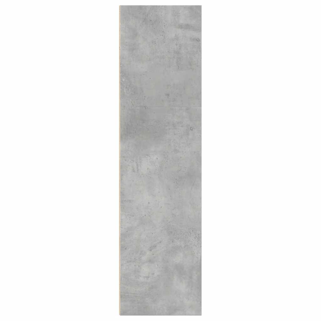 Boekenkast 60x30x114 cm bewerkt hout betongrijs