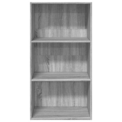 Boekenkast 60x30x114 cm bewerkt hout grijs sonoma eikenkleurig