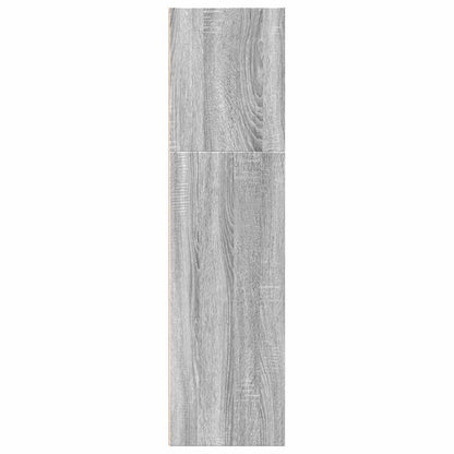 Boekenkast 60x30x114 cm bewerkt hout grijs sonoma eikenkleurig