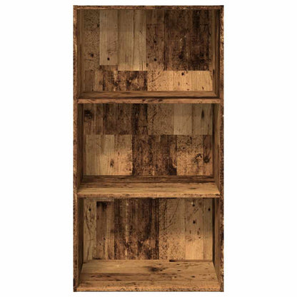Boekenkast 60x30x114 cm bewerkt hout oud houtkleurig