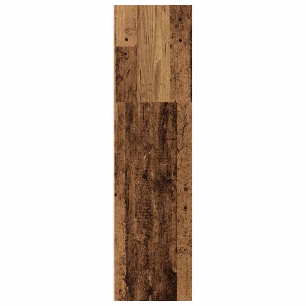 Boekenkast 60x30x114 cm bewerkt hout oud houtkleurig