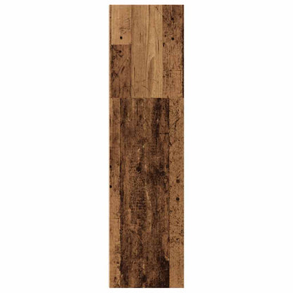 Boekenkast 60x30x114 cm bewerkt hout oud houtkleurig