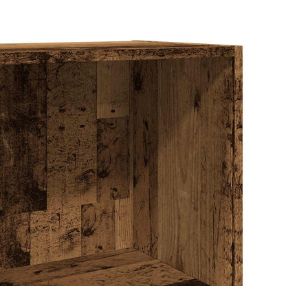 Boekenkast 60x30x114 cm bewerkt hout oud houtkleurig