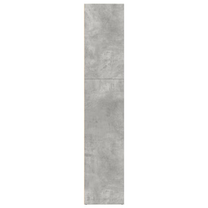 Boekenkast 80x30x152 cm bewerkt hout betongrijs