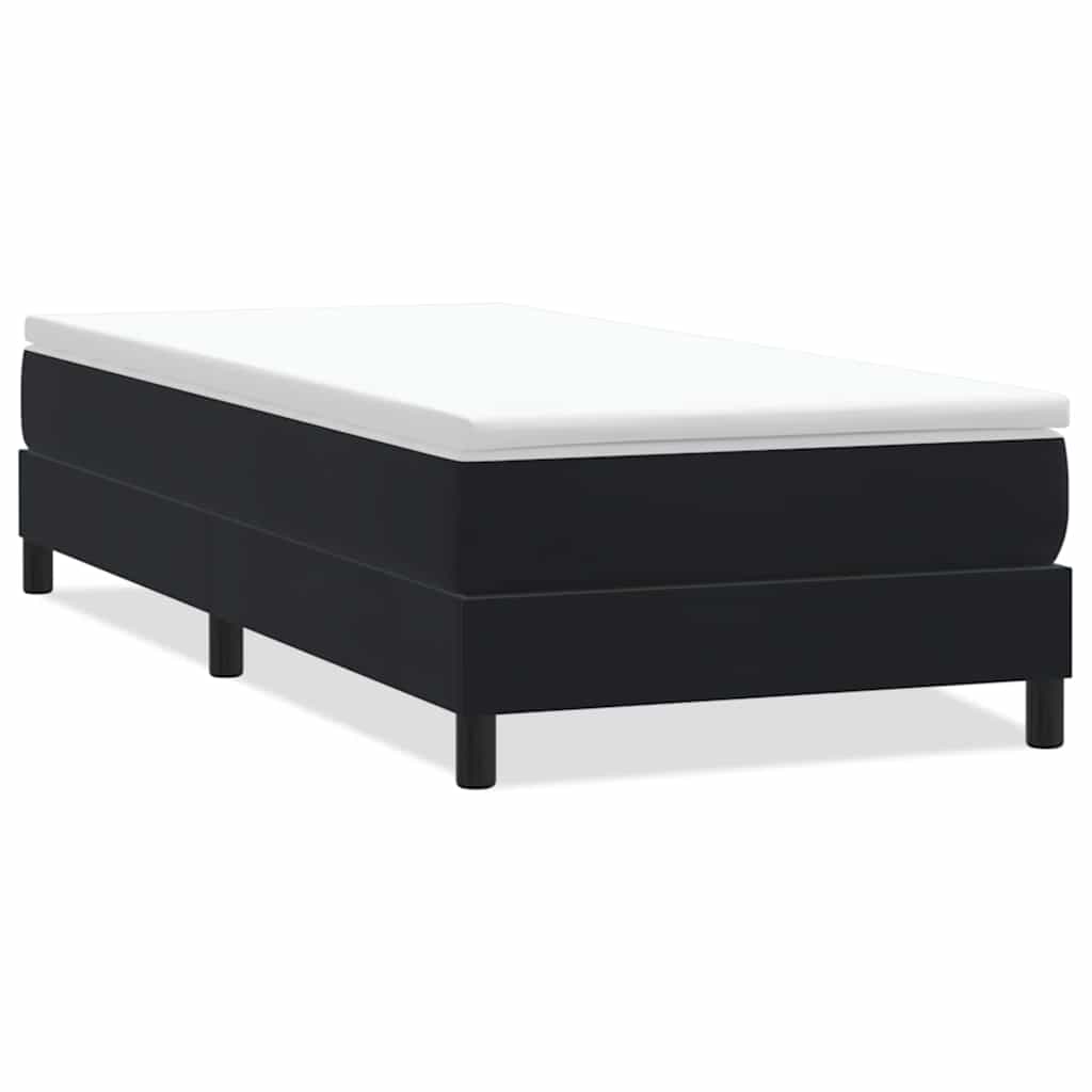 Boxspring zonder matras fluweel zwart 80x220 cm