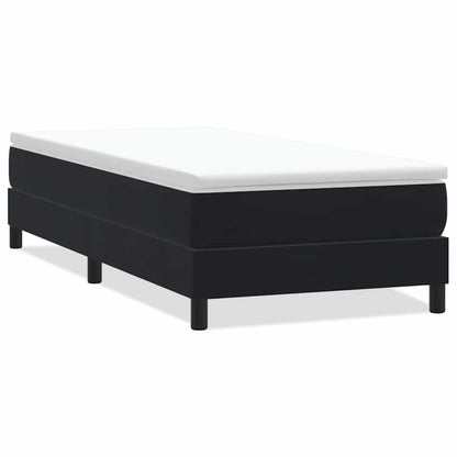 Boxspring zonder matras fluweel zwart 80x220 cm
