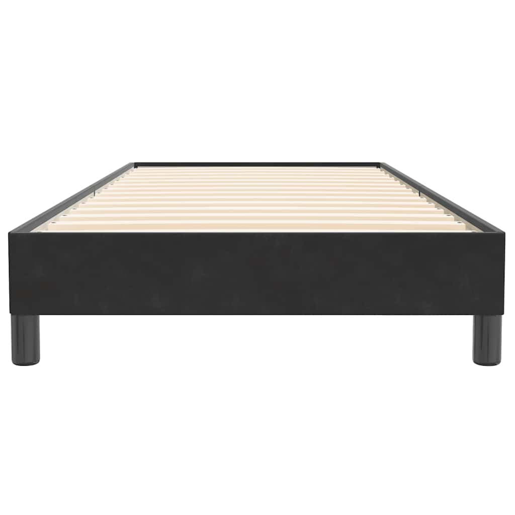Boxspring zonder matras fluweel zwart 80x220 cm