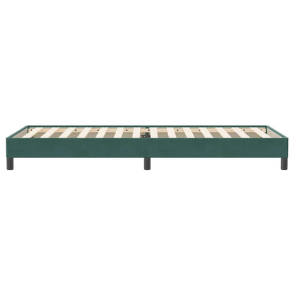 Boxspring zonder matras fluweel donkergroen 80x220 cm