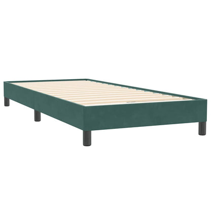 Boxspring zonder matras fluweel donkergroen 80x220 cm