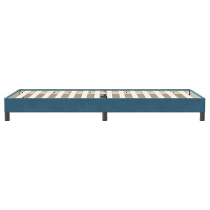 Boxspring zonder matras fluweel donkerblauw 80x220 cm