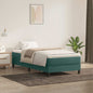 Boxspring zonder matras fluweel donkergroen 100x220 cm