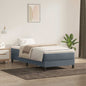 Boxspring met matras fluweel donkergrijs 80x210 cm