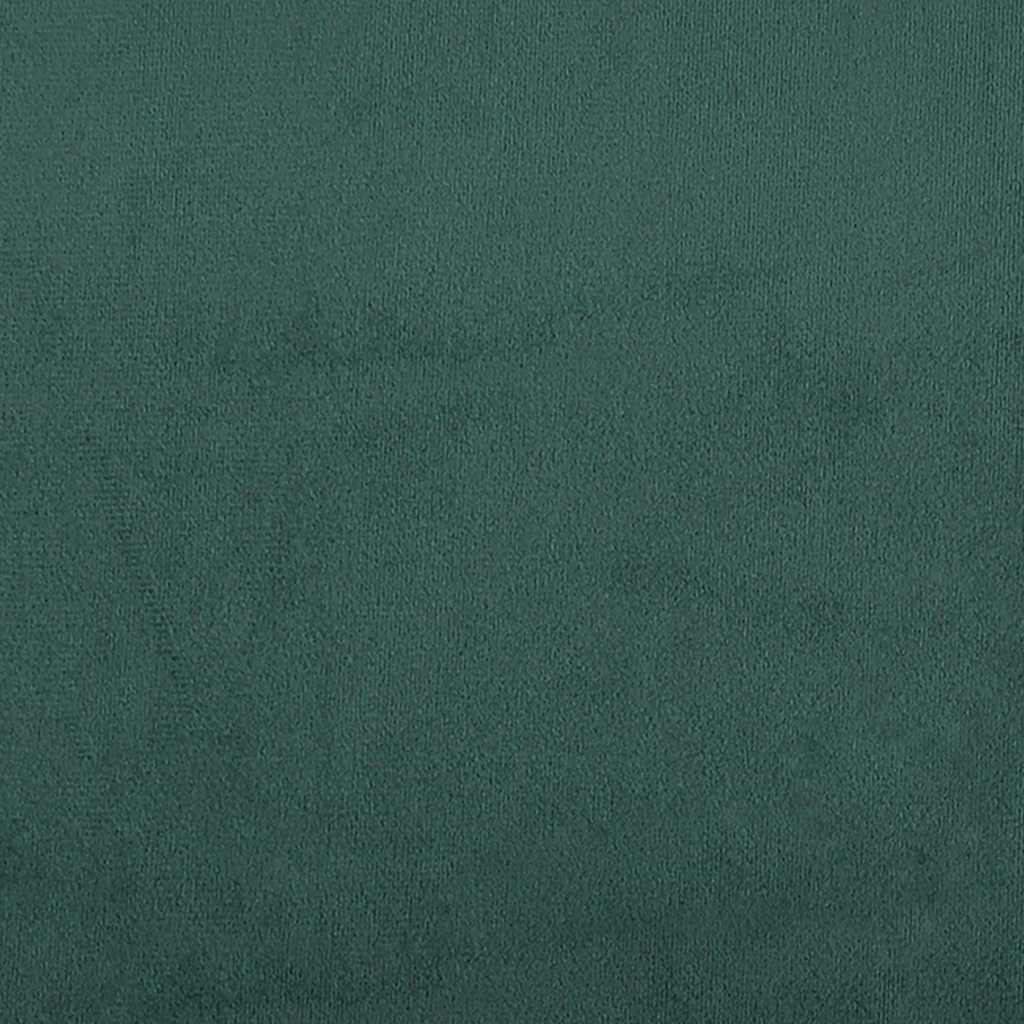 Boxspring met matras fluweel donkergroen 180x220 cm