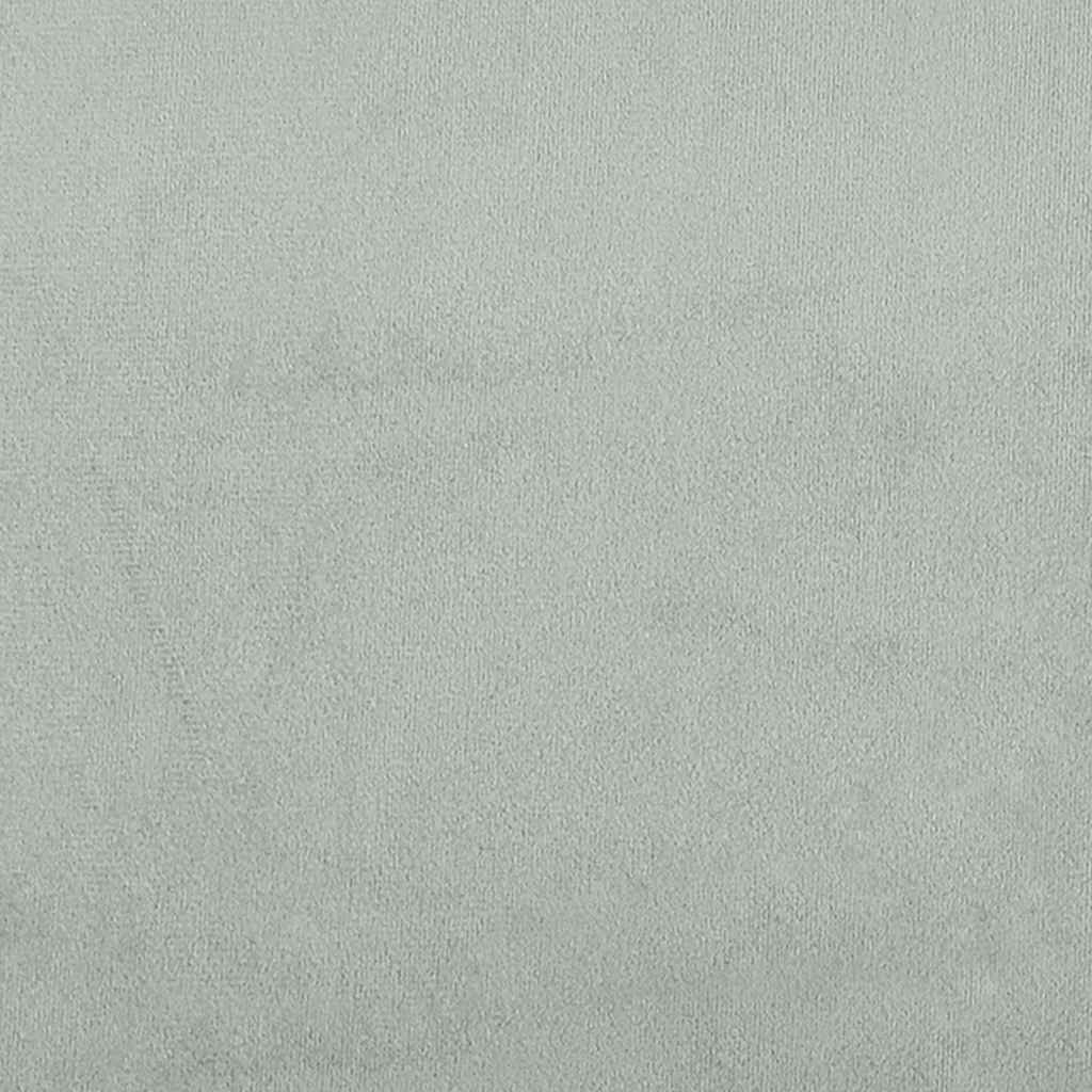 Boxspring met matras fluweel lichtgrijs 200x220 cm