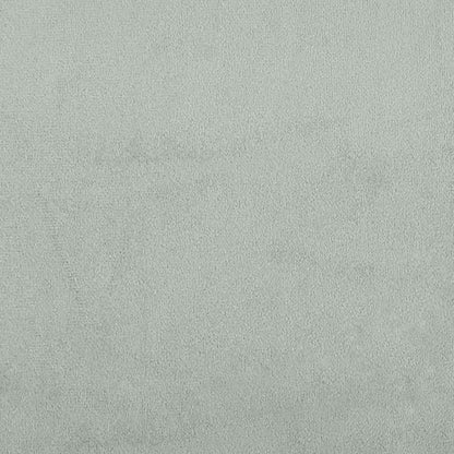 Boxspring met matras fluweel lichtgrijs 200x220 cm