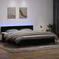 Boxspring met matras fluweel zwart 180x220 cm