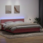 Boxspring met matras fluweel roze 200x210 cm