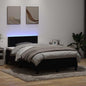 Boxspring met matras fluweel zwart 120x220 cm
