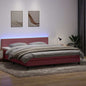Boxspring met matras fluweel roze 180x220 cm