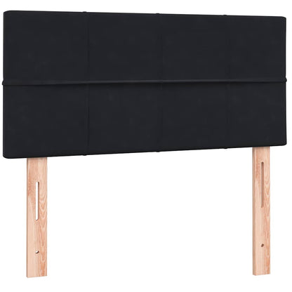 Boxspring met matras fluweel zwart 100x210 cm
