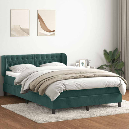 Boxspring met matras fluweel lichtgrijs 80x210 cm