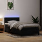 Boxspring met matras fluweel zwart 100x210 cm