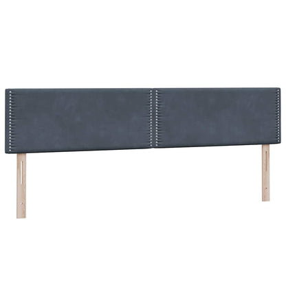 Boxspringbed met matrassen 180x220 cm fluweel donkergrijs
