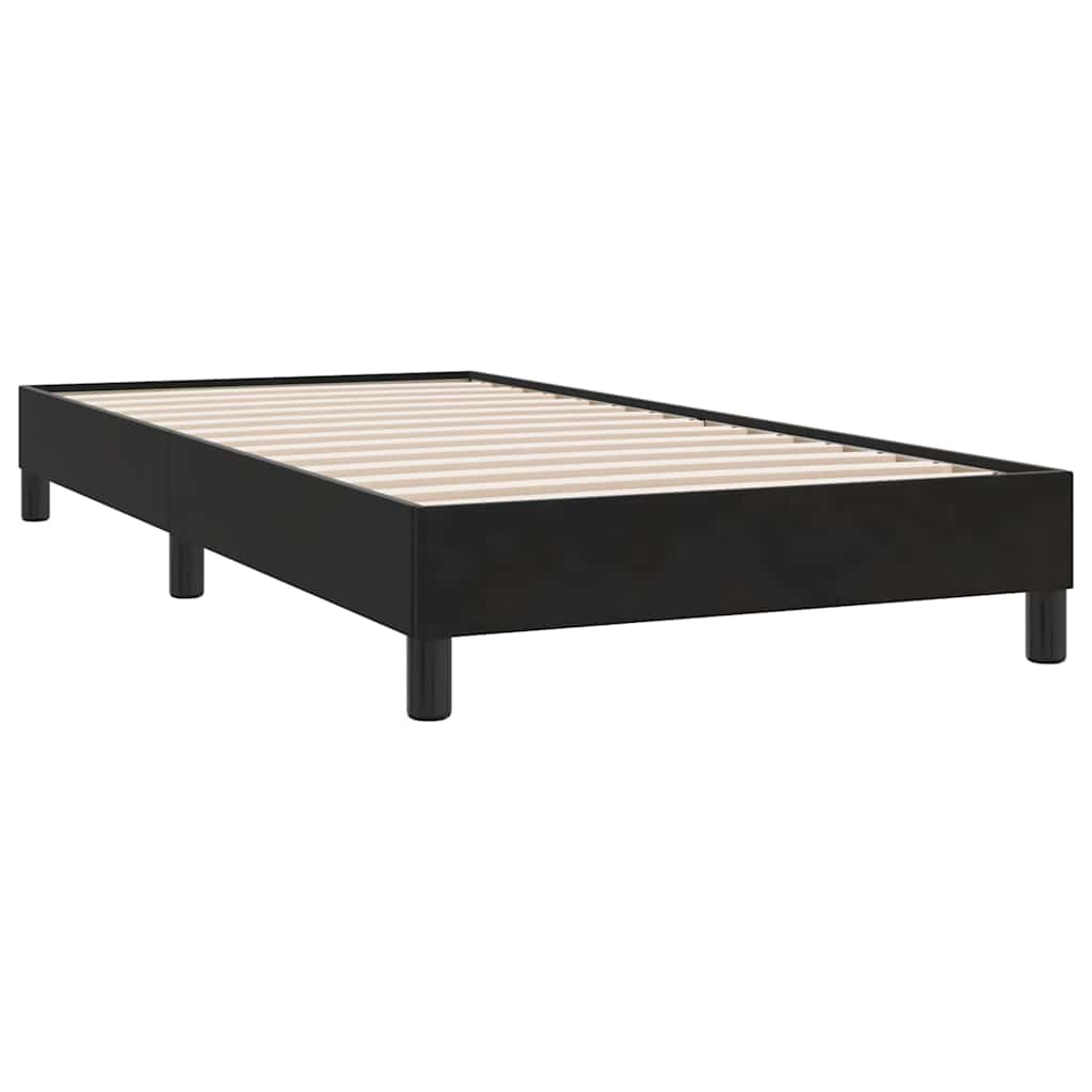 Boxspring met matras fluweel zwart 80x210 cm