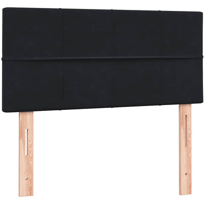 Boxspring met matras fluweel zwart 80x210 cm