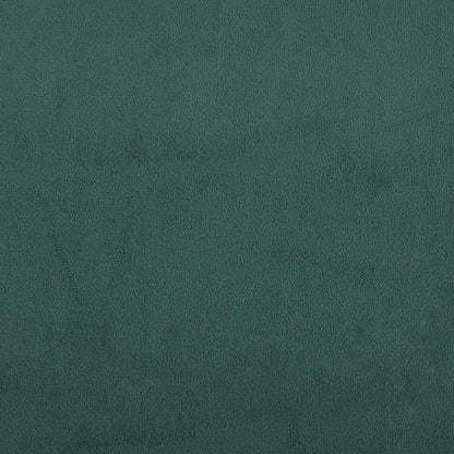 Boxspring met matras fluweel donkergroen 90x220 cm