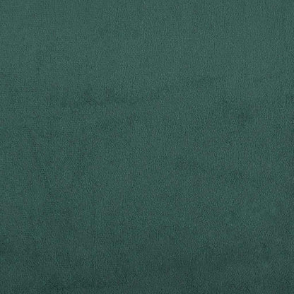 Boxspring met matras fluweel donkergroen 160x210 cm