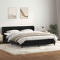 Boxspring met matrassen fluweel zwart 200x210 cm