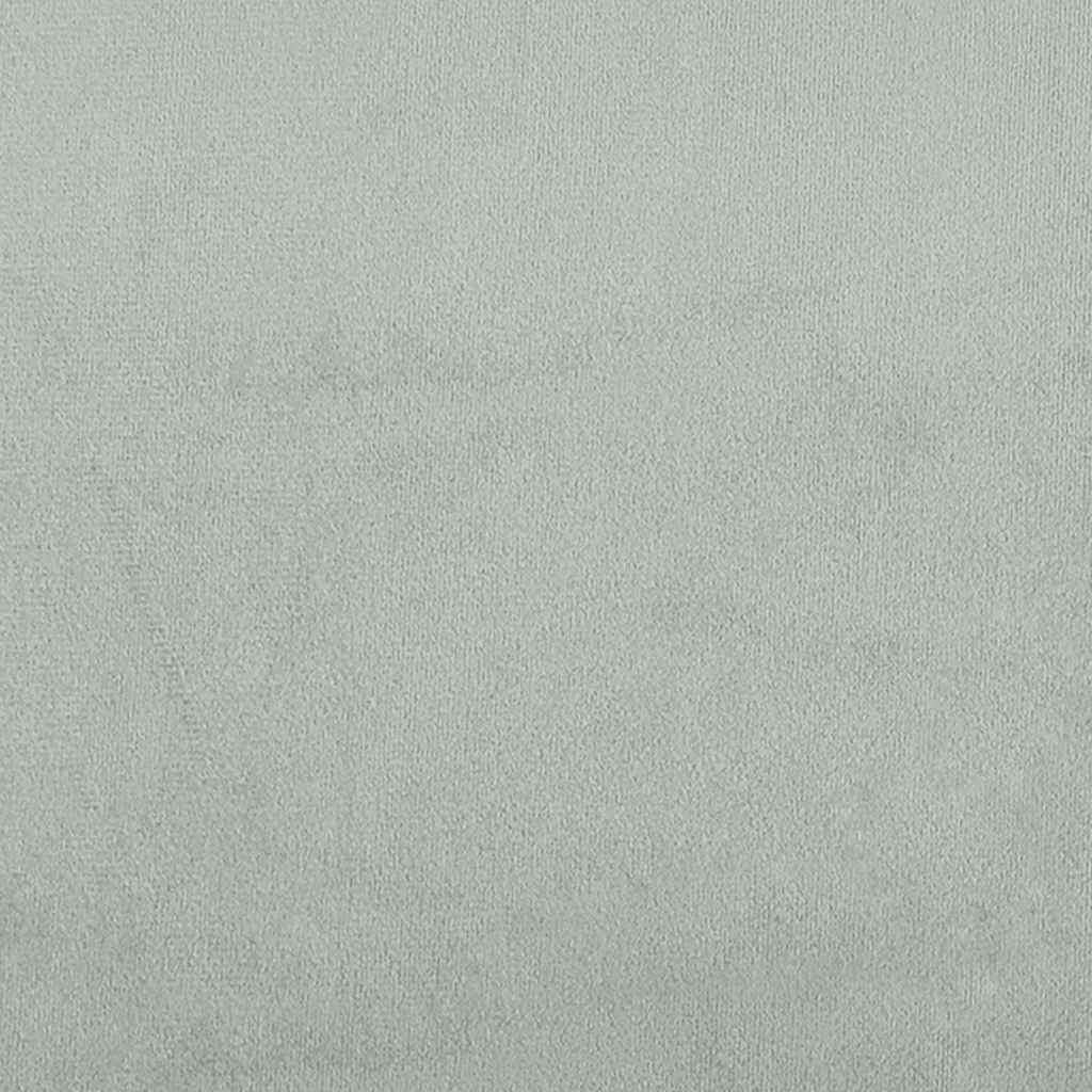 Boxspring met matras fluweel lichtgrijs 200x220 cm