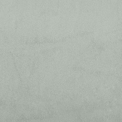 Boxspring met matras fluweel lichtgrijs 200x220 cm