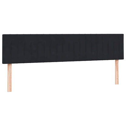 Boxspring met matras fluweel zwart 180x220 cm
