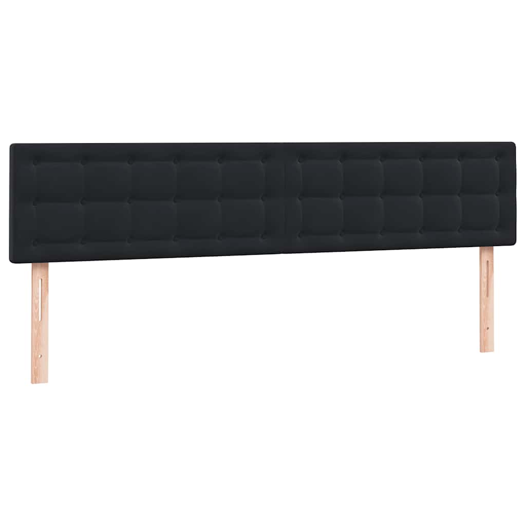 Boxspring met matras fluweel zwart 180x220 cm