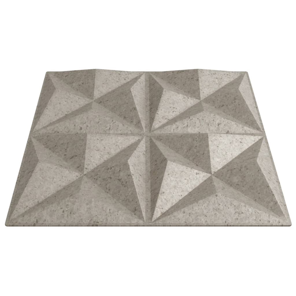 Wandpanelen Origami 3 M² 50X50 Cm Xps Beton 12 Origami betonkleurig