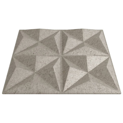 Wandpanelen Origami 3 M² 50X50 Cm Xps Beton 12 Origami betonkleurig