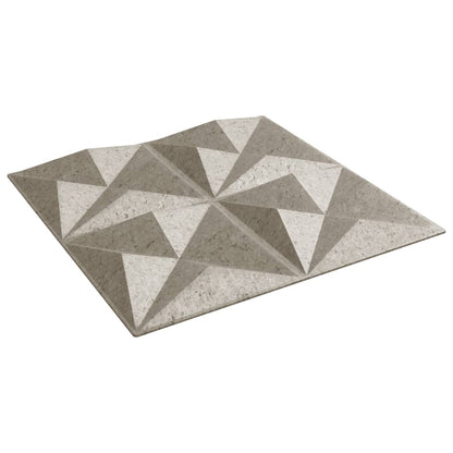Wandpanelen Origami 12 M² 50X50 Cm Xps Beton 48 Origami betonkleurig