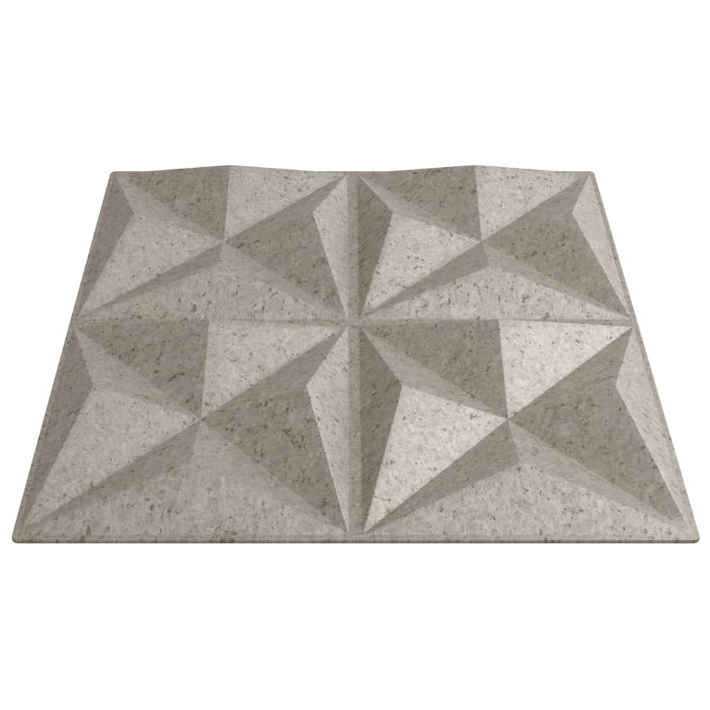 Wandpanelen Origami 12 M² 50X50 Cm Xps Beton 48 Origami betonkleurig