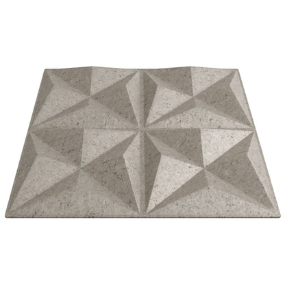 Wandpanelen Origami 12 M² 50X50 Cm Xps Beton 48 Origami betonkleurig