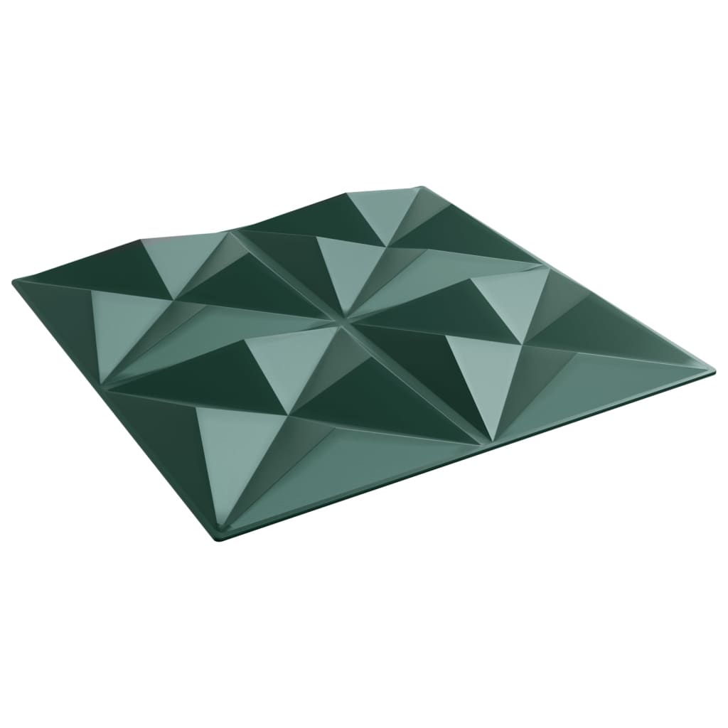 Wandpanelen Origami 3 M² 50X50 Cm Xps Groen 12 Origami grijs