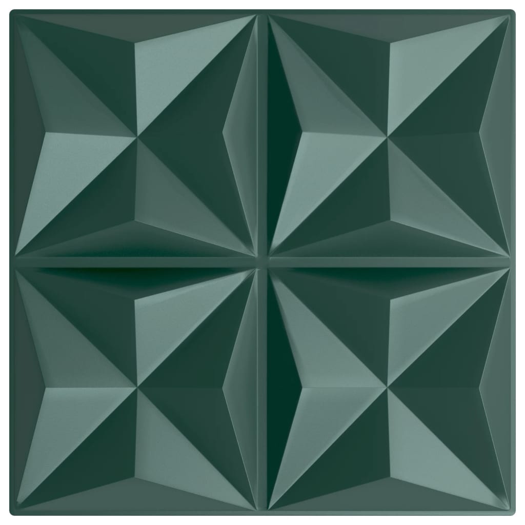 Wandpanelen Origami 6 M² 50X50 Cm Xps Groen 24 Origami grijs