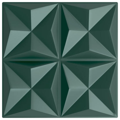 Wandpanelen Origami 6 M² 50X50 Cm Xps Groen 24 Origami grijs
