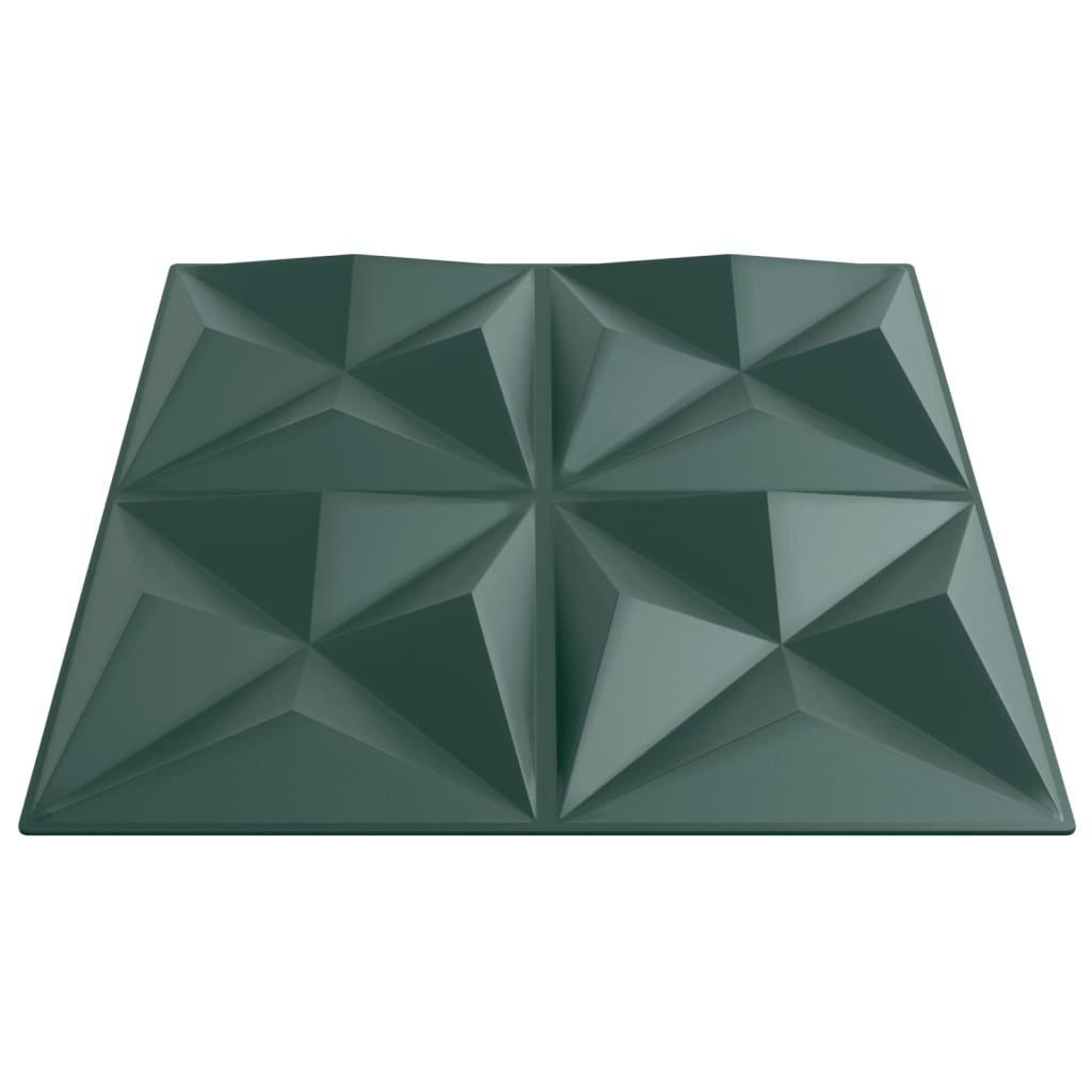 Wandpanelen Origami 6 M² 50X50 Cm Xps Groen 24 Origami grijs