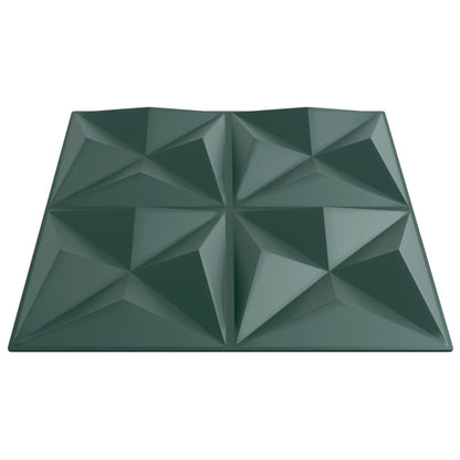 Wandpanelen Origami 6 M² 50X50 Cm Xps Groen 24 Origami grijs