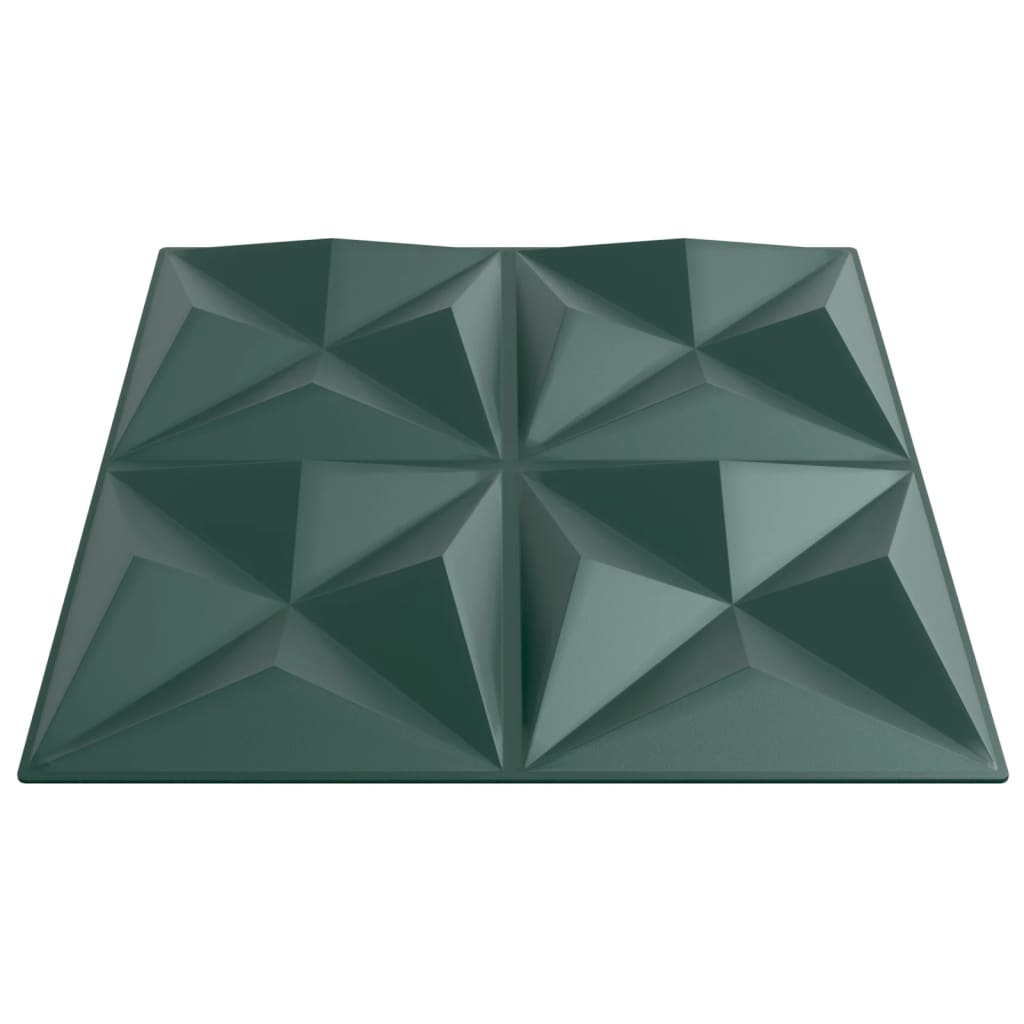 Wandpanelen Origami 12 M² 50X50 Cm Xps Groen 48 Origami grijs
