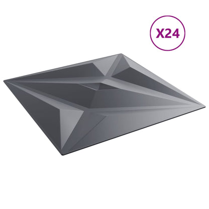 Wandpanelen Ster 6 M² 50X50 Cm Xps Grijs 24 Grijze sterren