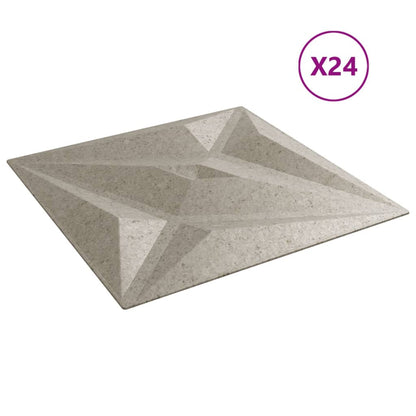 Wandpanelen Ster 6 M² 50X50 Cm Xps Beton 24 Ster betonkleurig