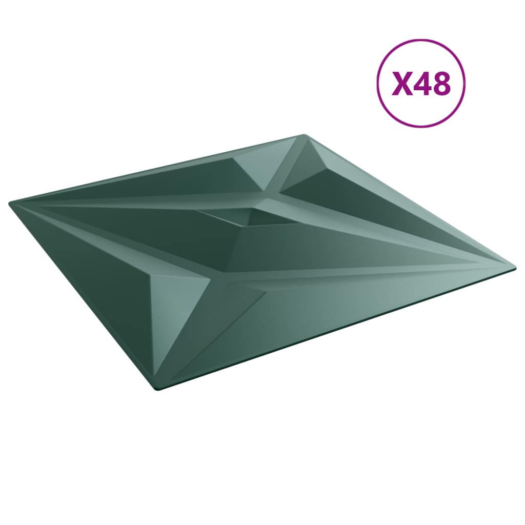 Wandpanelen Ster 12 M² 50X50 Cm Xps Groen 48 Ster groen
